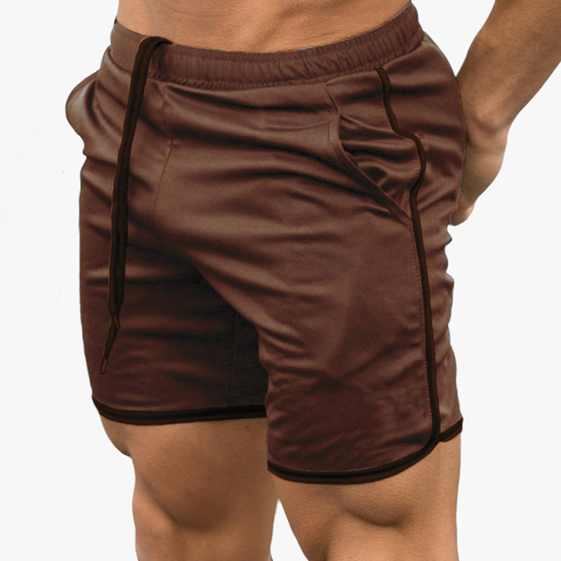 Shorts Deportivo Hombre Cintura Alta Malla Transpirable Secado Rápido 13 Colores M-XXL | Men's High Waist Mesh Quick-Dry Sports Shorts