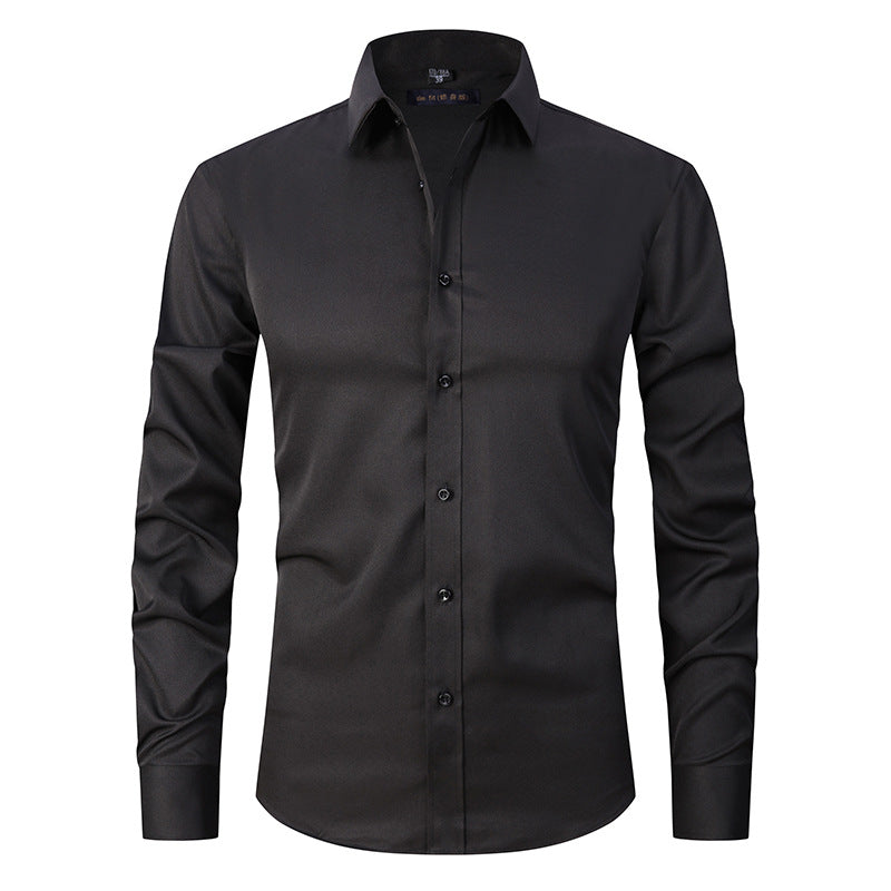 Men's 4-Way Stretch Business Dress Shirt | Anti-Wrinkle | Slim Fit | XS-3XL | 9 Colors