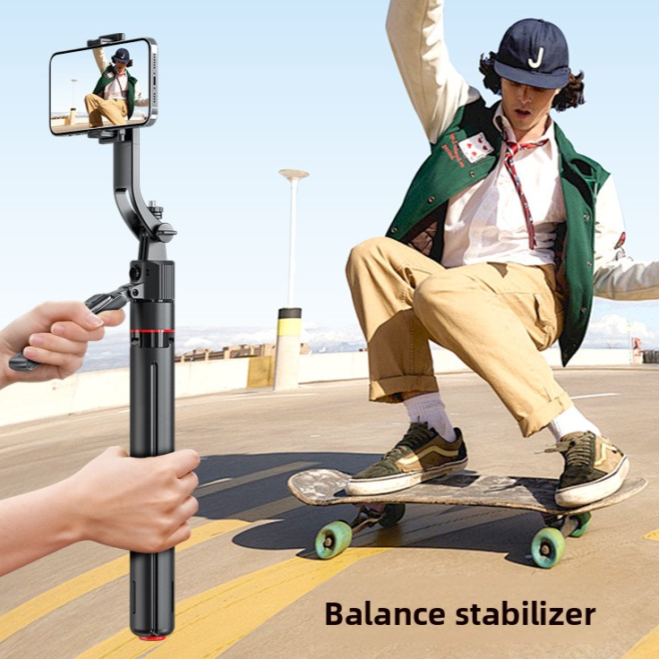 Palo Selfie Gimbal Bluetooth con Trípode Automático y Seguimiento Facial IA – 1.76m