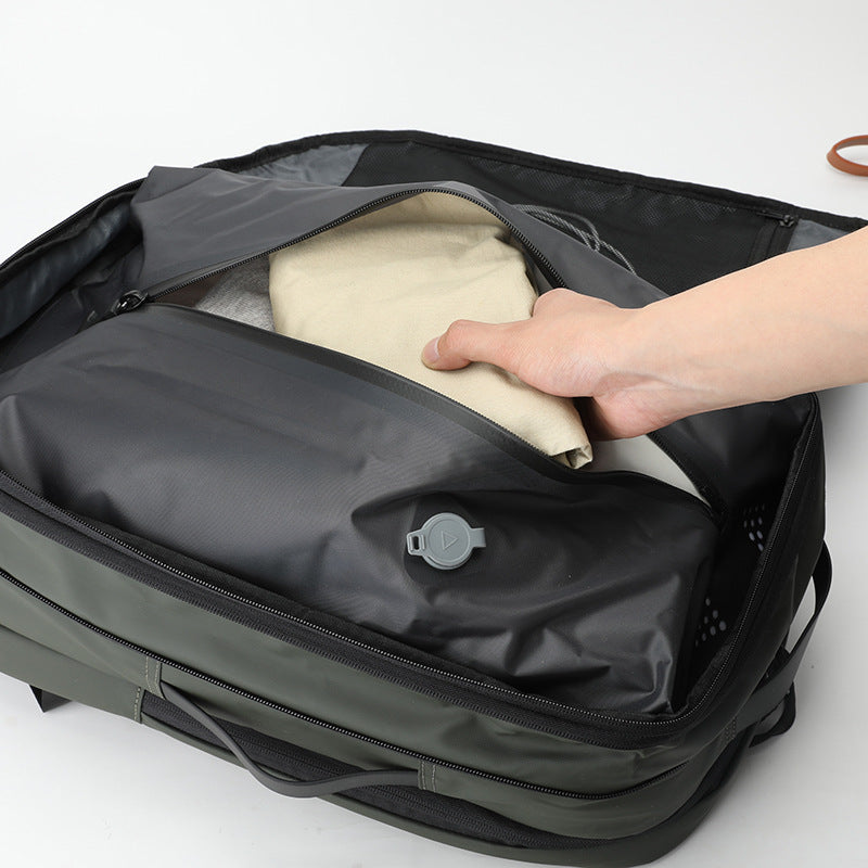 Compression Travel Backpack | 20-35L | Fits 16" Laptop | Nylon | Air Cushion Straps | 2 Colors