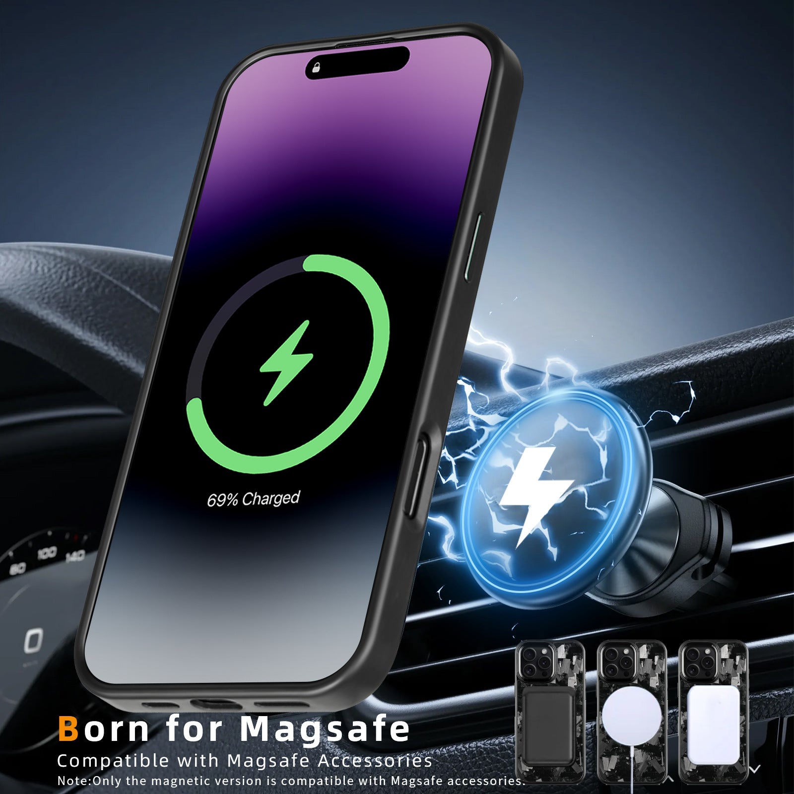 Carbon Fiber Protective Phone Case with Metal Frame | iPhone 11-17 Series