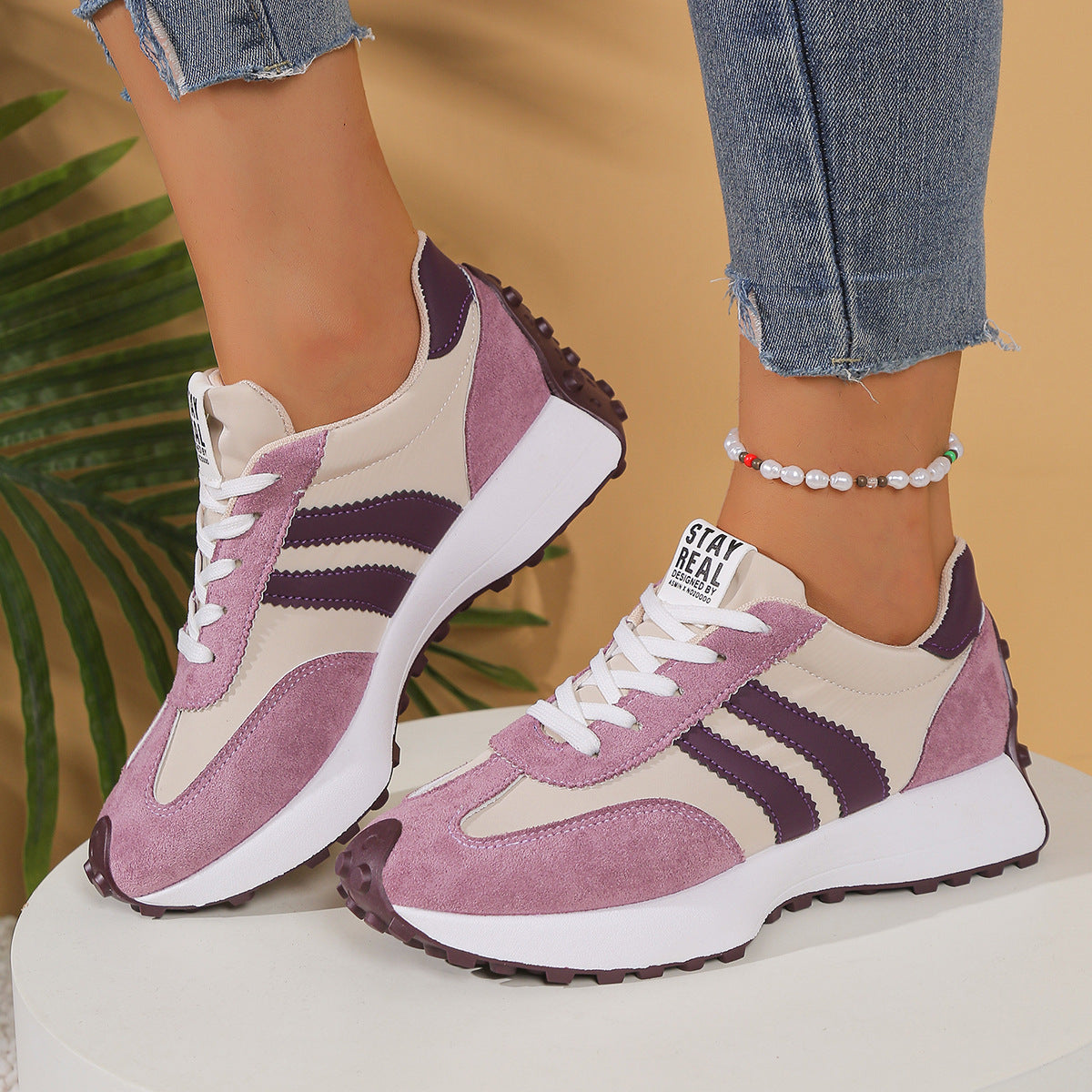 Zapatillas Deportivas Casuales Mujer – Suela Gruesa, 7 Colores, Tallas 36-43