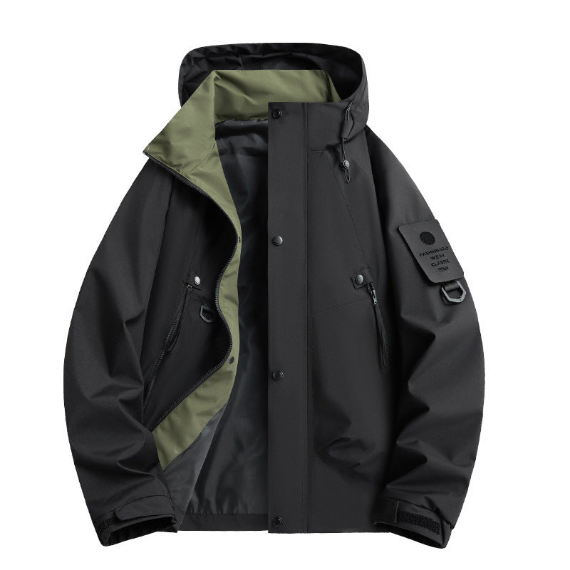 Unisex Hooded Windbreaker Jacket | Waterproof 1500mm | Lightweight | S-4XL | 5 Colors