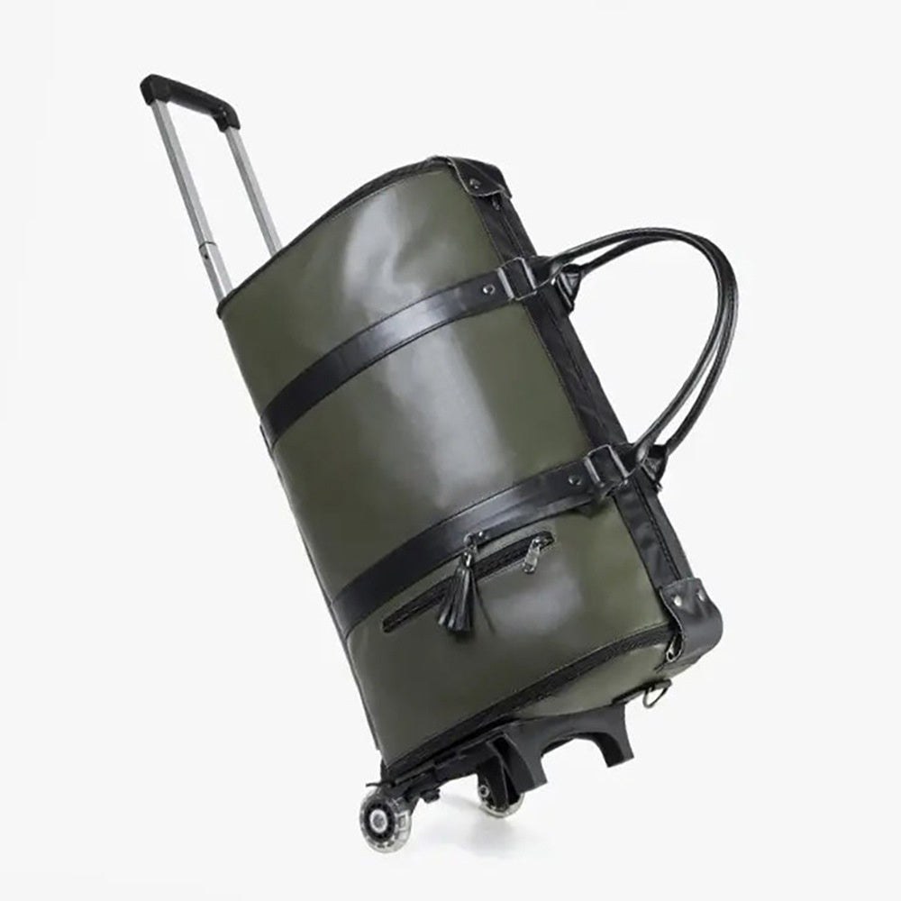 Maleta Trolley Plegable de Viaje – PU 36-55L, Impermeable, Antirrobo, 5 Colores