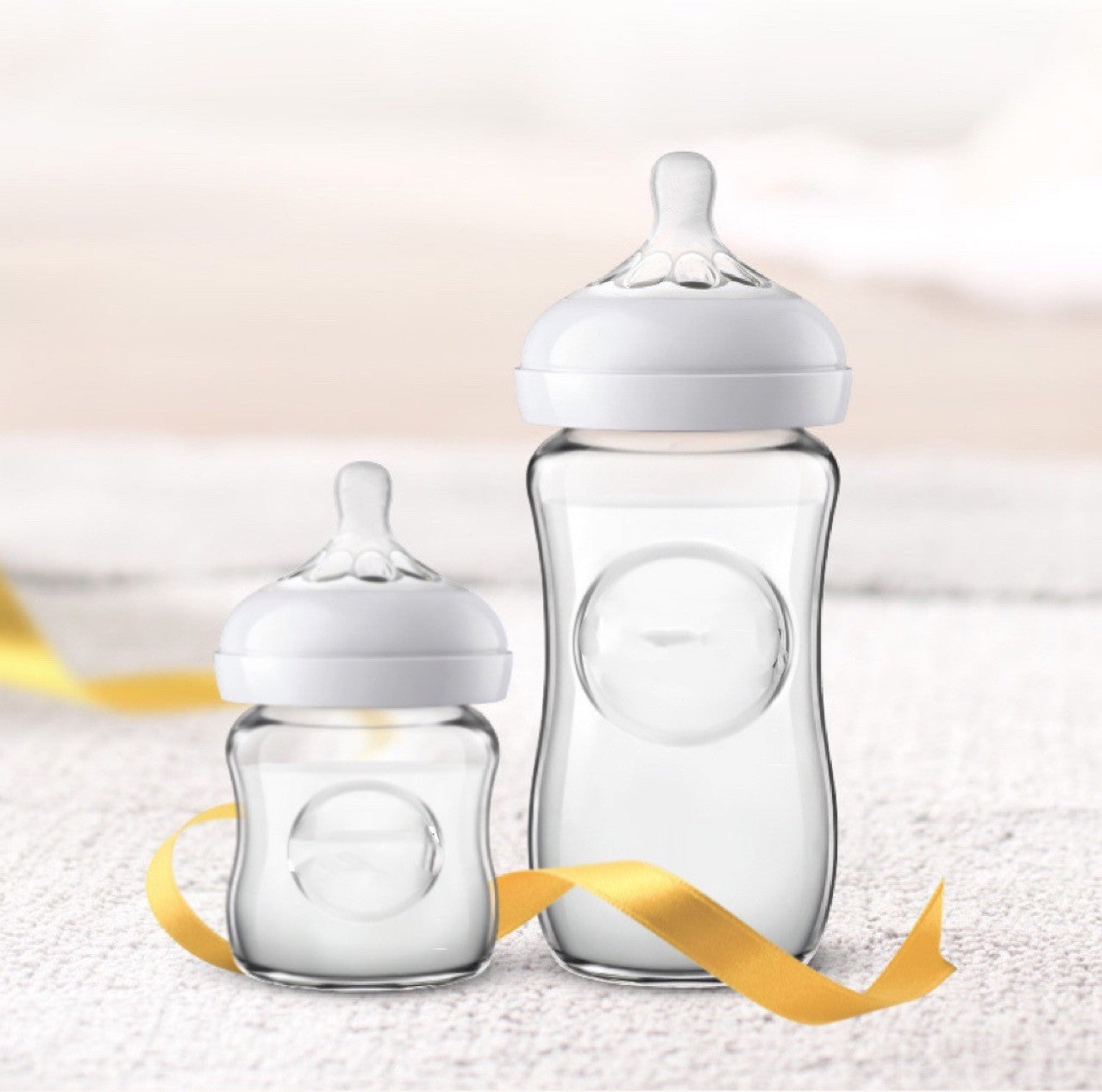 ALTSON Biberón con Tetina Pétalo para Bebés — 125ml y 330ml, 3 Colores