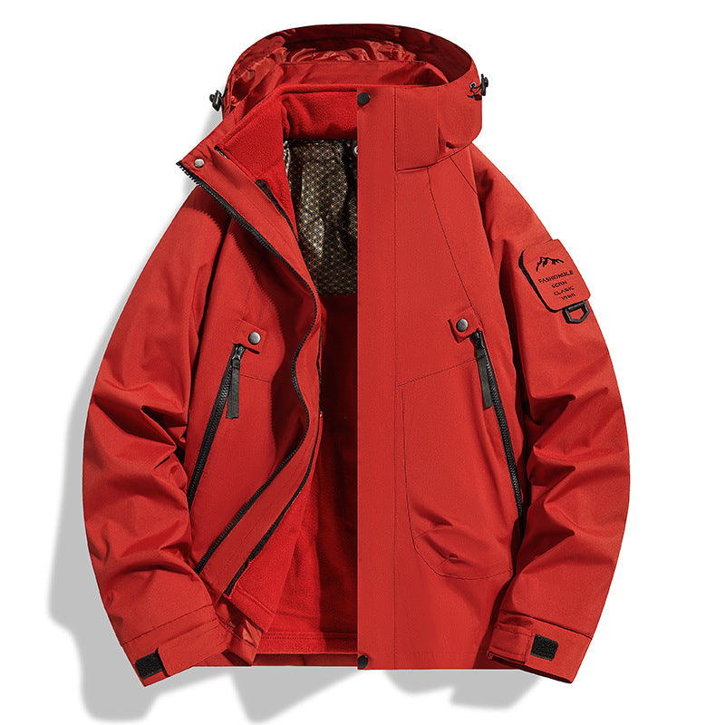3-in-1 Windproof Winter Jacket | Detachable Fleece Liner | S-3XL