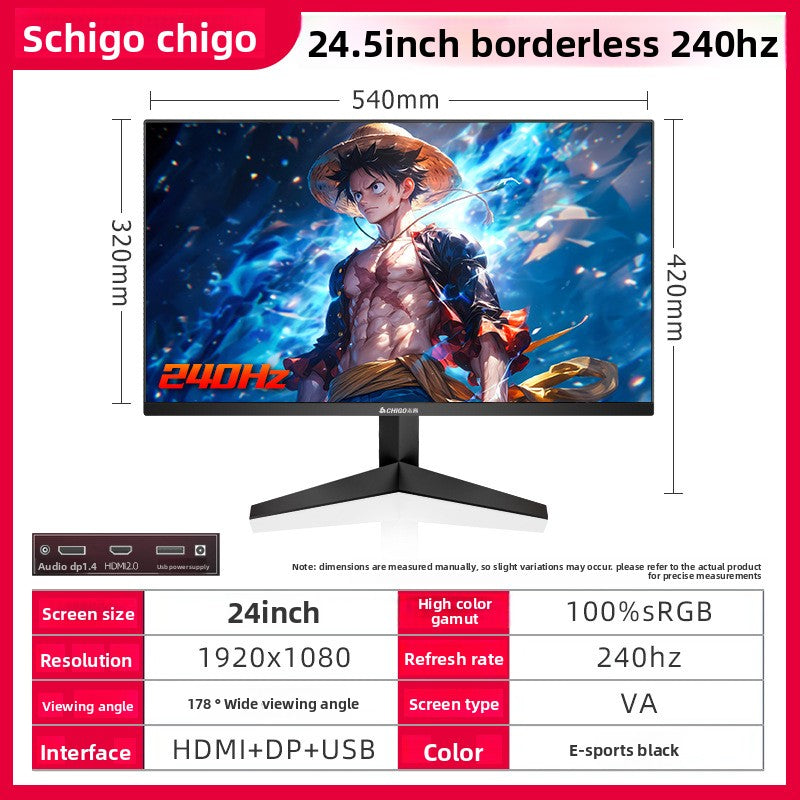 Monitor de Computadora IPS – Plano y Curvo | 20" a 27" | FHD 2K 4K | 60Hz a 240Hz