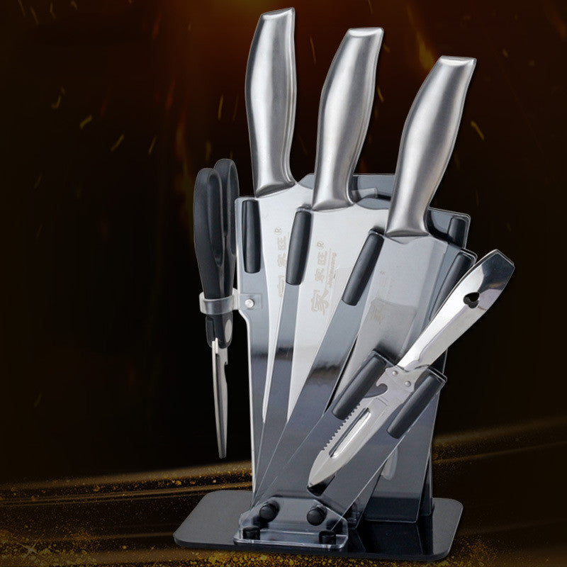 Juego de Cuchillos de Cocina Profesional 6 Piezas con Bloque – Acero Inoxidable Alto Carbono
