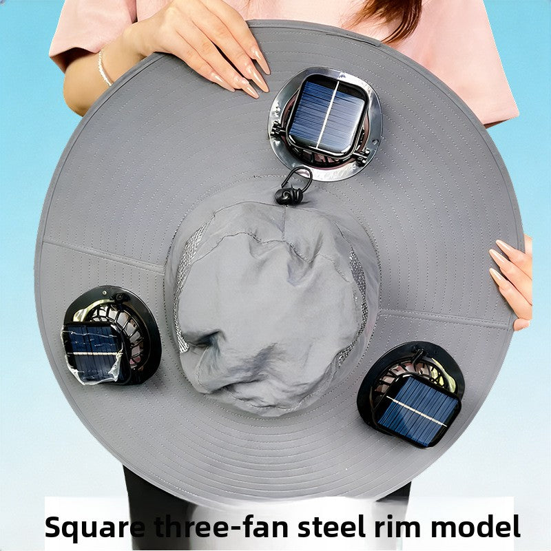 Solar Powered Fan Hat | 1000mAh | Single, Dual & Triple Fan | UV Protection