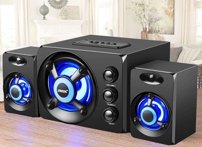 Altavoces de Escritorio con Luces LED RGB – Bluetooth, USB y Tarjeta TF
