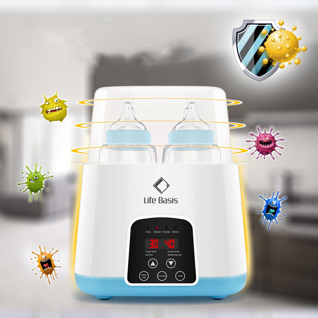 ALTSON Calienta Biberones Inteligente — 4 Biberones Simultáneos, Termostato, Control Remoto