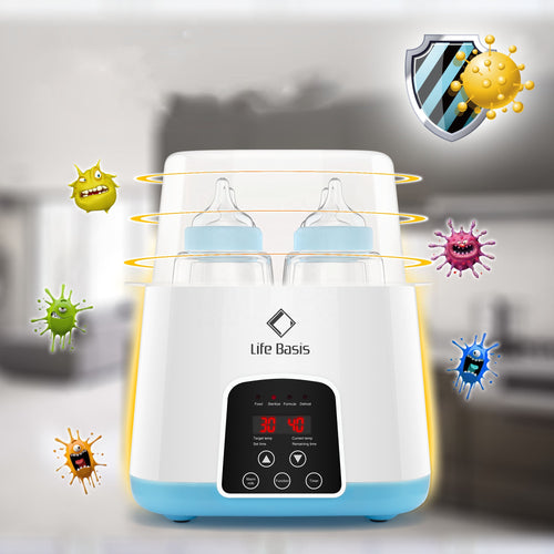 ALTSON Calienta Biberones Inteligente — 4 Biberones Simultáneos, Termostato, Control Remoto
