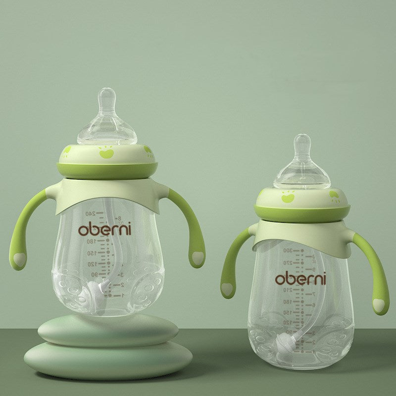 ALTSON Biberón Anticólico para Bebés — Boca Ancha, Antigolpes, 240ml y 300ml