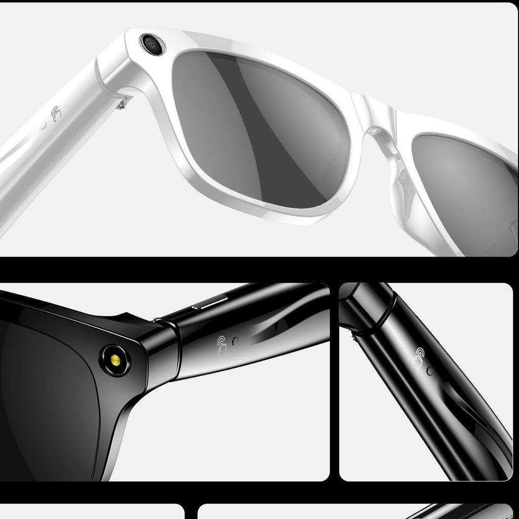 Gafas inteligentes con IA, correa, cámara, traducción de fotos, reconocimiento Bluetooth