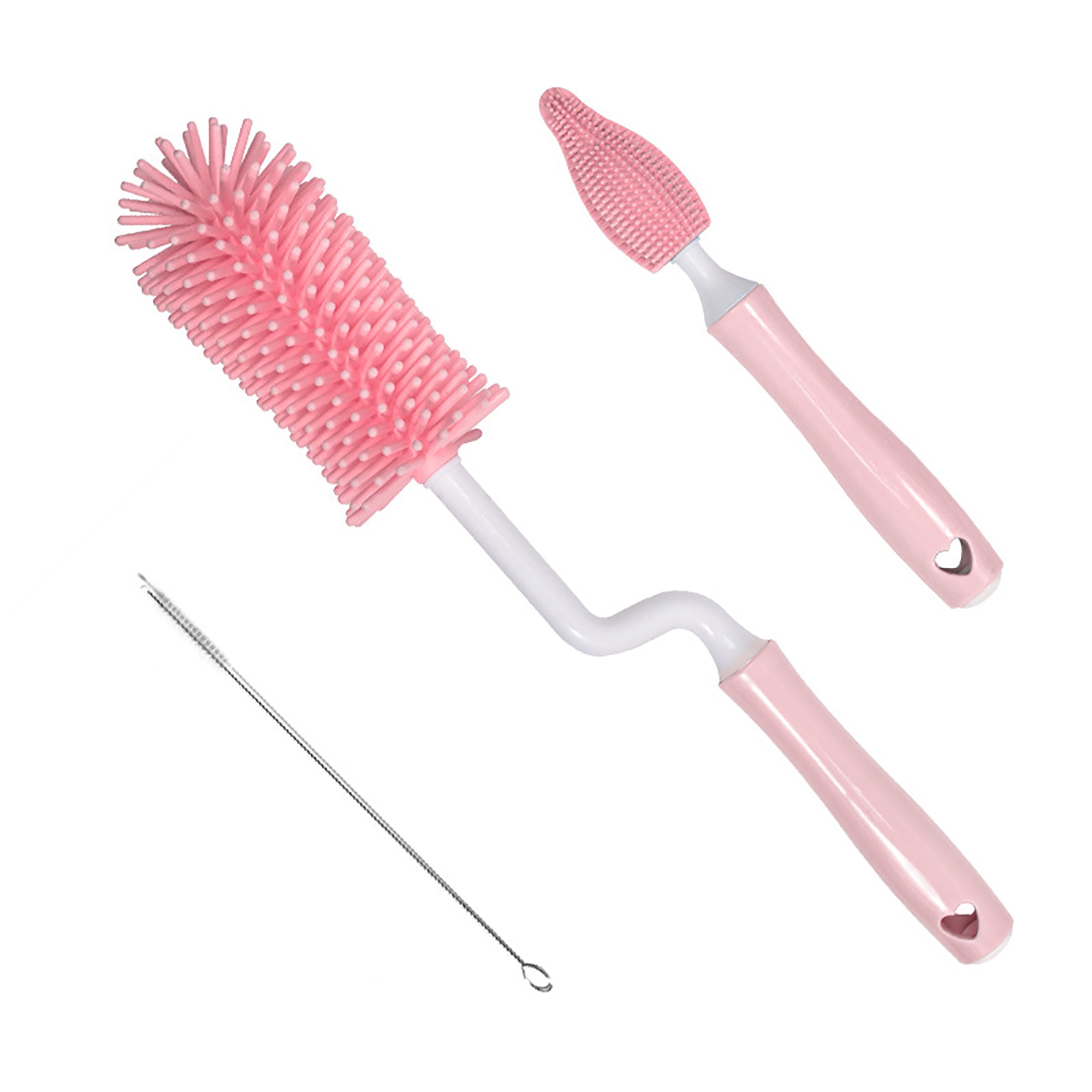 ALTSON Silicone Baby Bottle Brush Set — Straw & Bottle Cleaner for Newborns