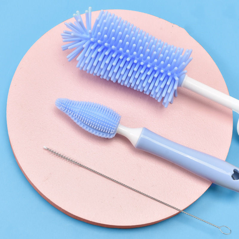 ALTSON Silicone Baby Bottle Brush Set — Straw & Bottle Cleaner for Newborns