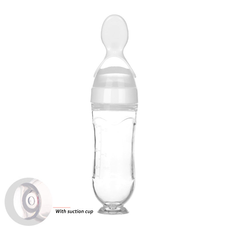 ALTSON Cuchara Biberón de Silicona para Bebés — 90ml, Libre de BPA, 5 Colores