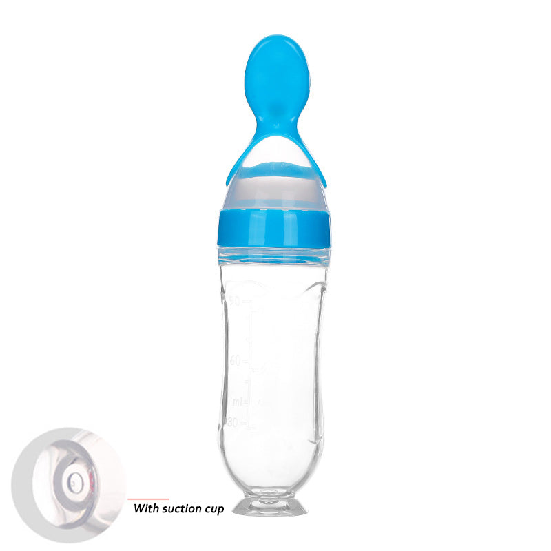 ALTSON Cuchara Biberón de Silicona para Bebés — 90ml, Libre de BPA, 5 Colores