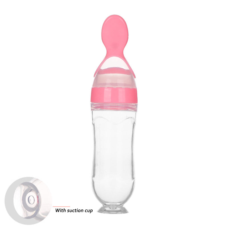 ALTSON Cuchara Biberón de Silicona para Bebés — 90ml, Libre de BPA, 5 Colores