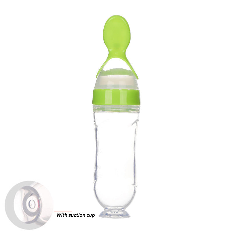 ALTSON Cuchara Biberón de Silicona para Bebés — 90ml, Libre de BPA, 5 Colores