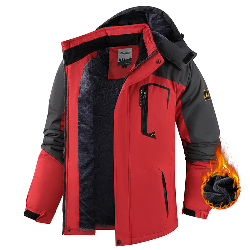 Winter Thermal Jacket | Waterproof 3000mm | Coral Fleece Lined | Men | M-6XL | 9 Colors