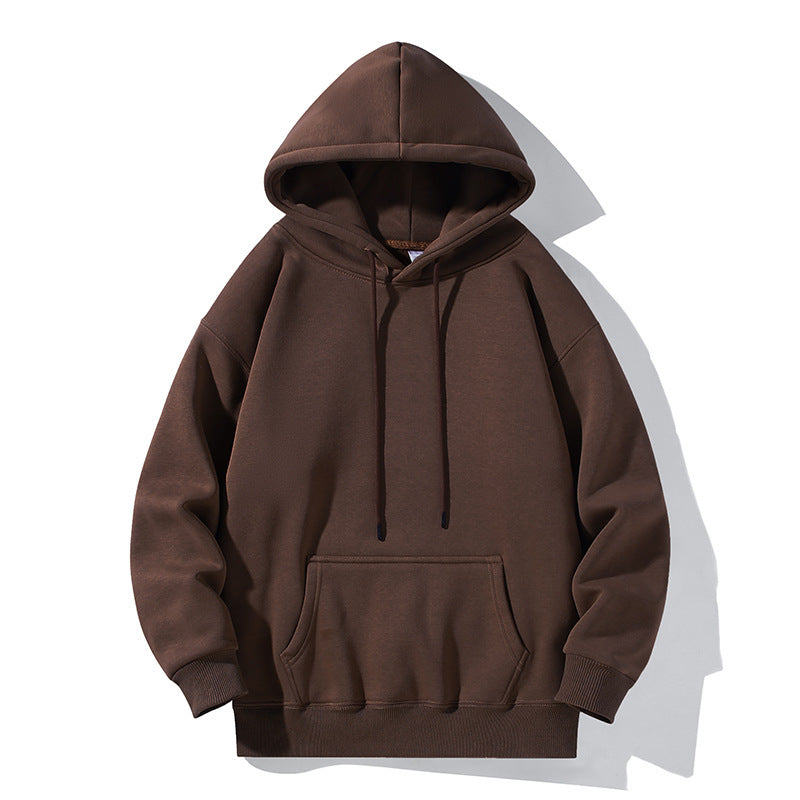 Fleece-Lined Hooded Sweatshirt | Unisex Loose Fit | M-5XL | 6 Colors