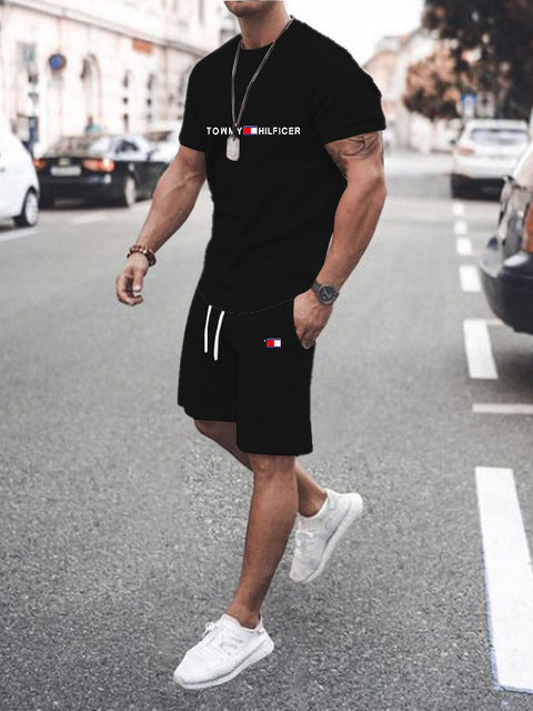 Conjunto Deportivo Hombre Estampado 3D Camiseta + Shorts 12 Colores S-XXL | Men's 3D Print Sports Outfit T-Shirt & Shorts Set
