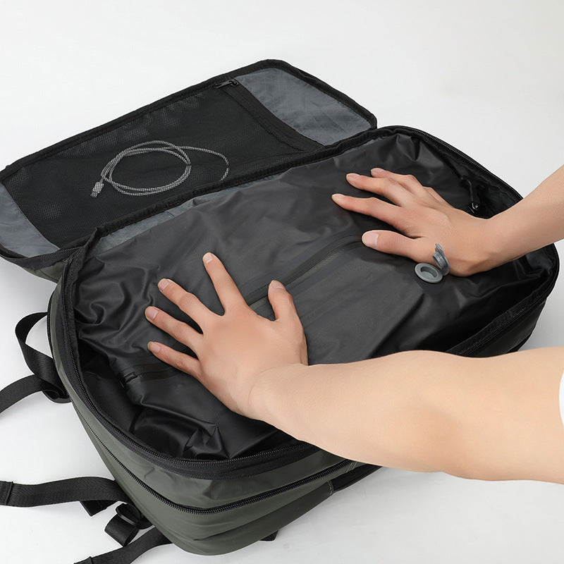 Compression Travel Backpack | 20-35L | Fits 16" Laptop | Nylon | Air Cushion Straps | 2 Colors