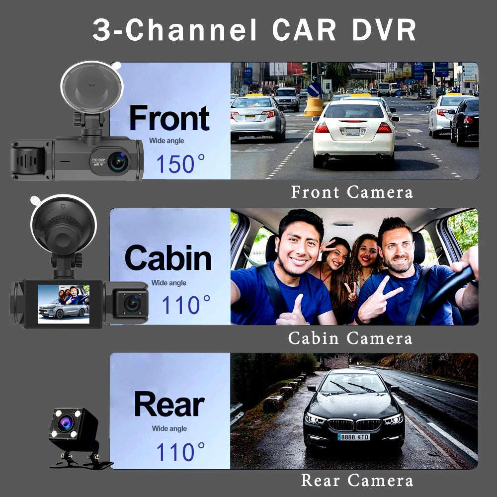 Cámara para Auto ALTSON — Doble Lente HD 1080P con WiFi y Visión Nocturna