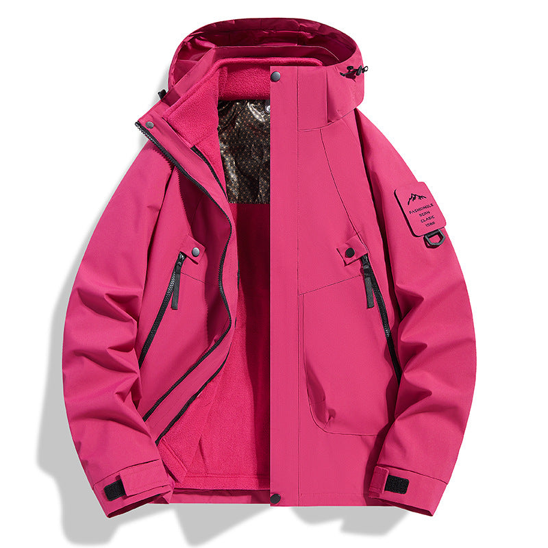 3-in-1 Windproof Winter Jacket | Detachable Fleece Liner | S-3XL