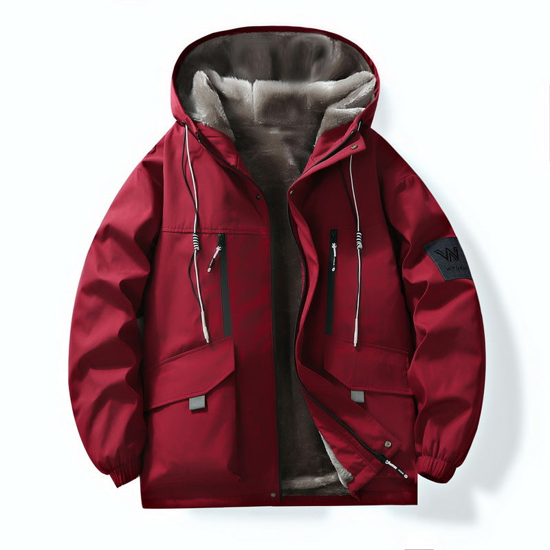 Men's Thick Padded Cotton Coat | Fleece Lined | Hooded Zip | M-4XL | 5 Colors