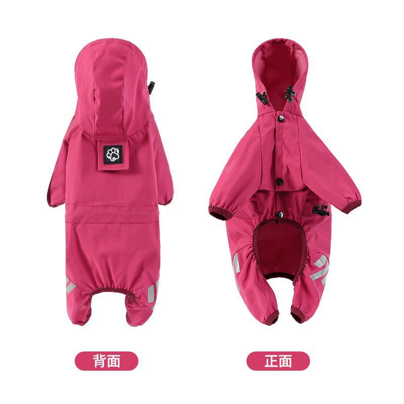 Impermeable para Perros con Tiras Reflectantes | 6 Colores | Tallas S-XXL