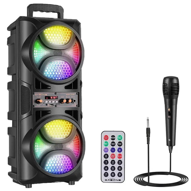 Altavoz Bluetooth para Fiestas con Karaoke, Luces LED y TWS – ALTSON