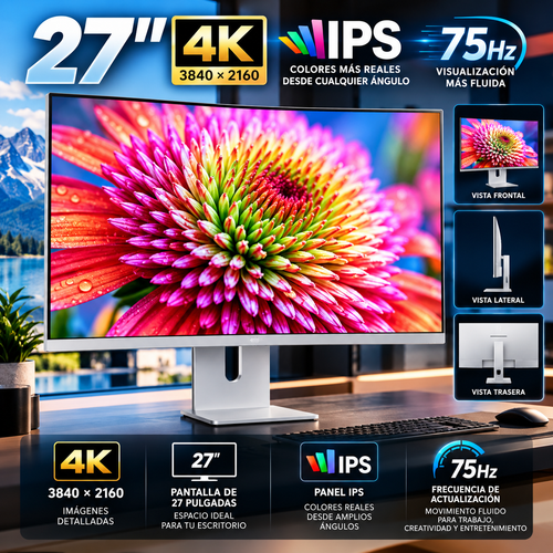 27-Inch 4K 75Hz IPS Monitor | Monitor IPS 4K de 27 pulgadas