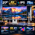 27-Inch 4K 75Hz IPS Monitor | Monitor IPS 4K de 27 pulgadas