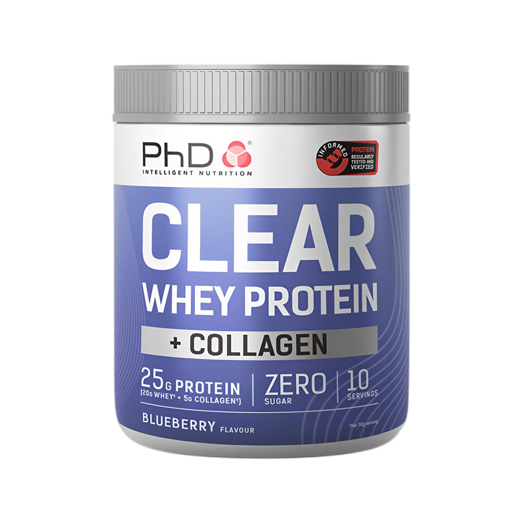 Proteína en Polvo con Colágeno 300g Sin Azúcar | Clear Whey Protein Collagen Powder