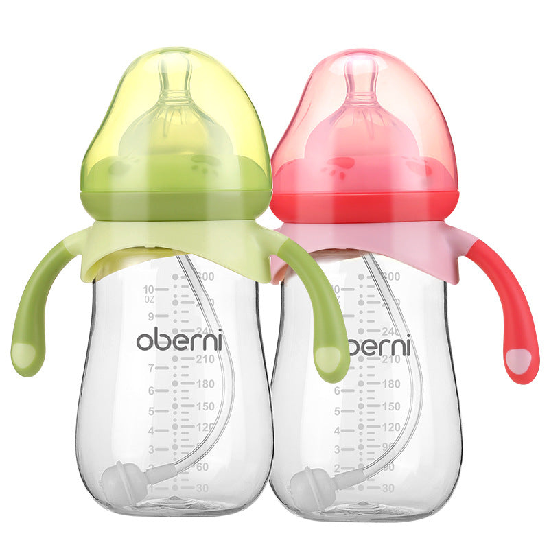 ALTSON Biberón Anticólico para Bebés — Boca Ancha, Antigolpes, 240ml y 300ml