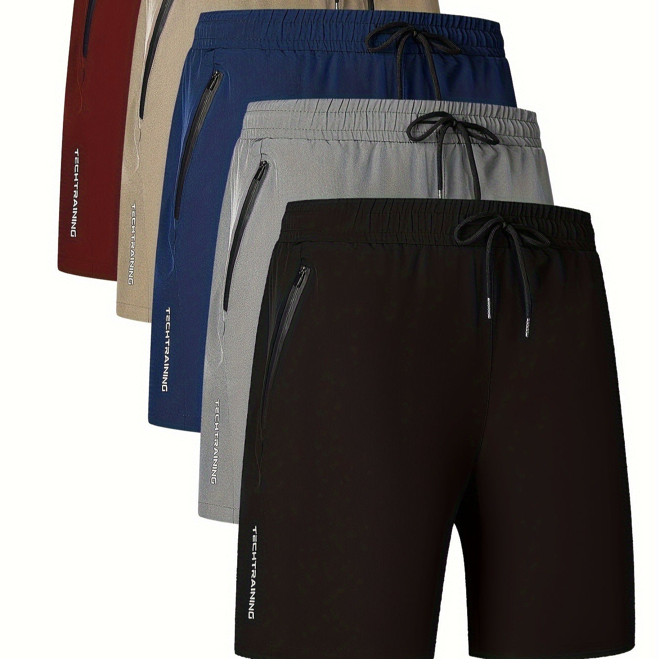 Shorts Deportivo Hombre Secado Rápido Ajuste Ceñido 5 Colores S-3XL | Men's Quick-Dry Tight-Fit Sports Shorts