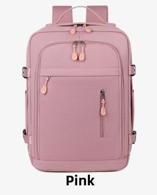 Mochila de Viaje Impermeable 20-35L | Compartimento Laptop 15" | 4 Colores