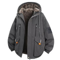 Men's Thick Padded Cotton Coat | Fleece Lined | Hooded Zip | M-4XL | 5 Colors