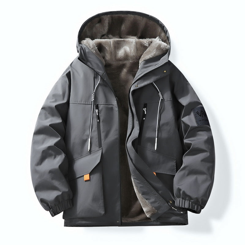 Men's Thick Padded Cotton Coat | Fleece Lined | Hooded Zip | M-4XL | 5 Colors