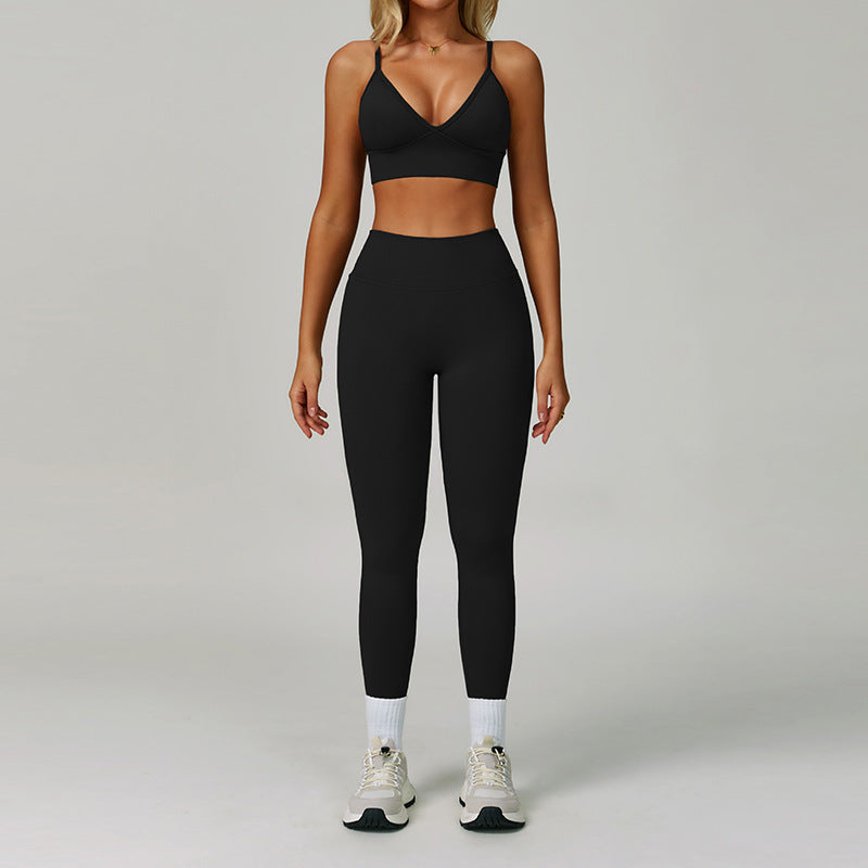 Conjunto Yoga Mujer Sin Costuras 90% Nylon 10% Spandex Moisture-Wicking Bra + Shorts/Pants o Jacket + Shorts 8 Colores S-XL | Women Seamless Yoga Set