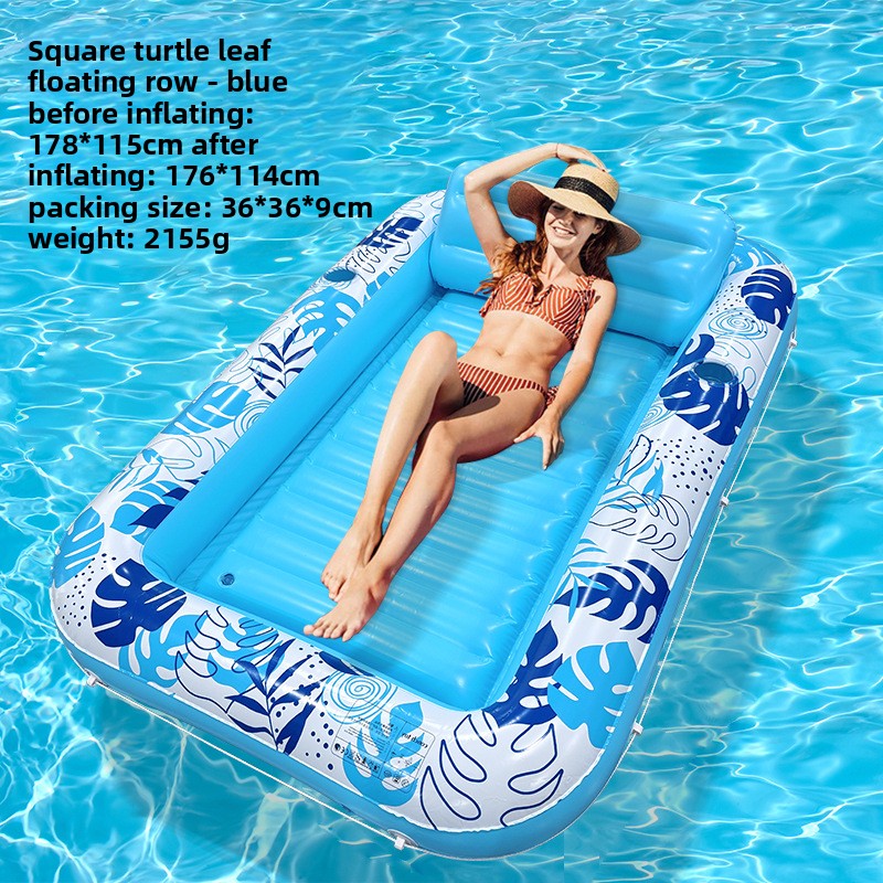 Inflatable Pool Float Bed with Cup Holder | Double | 14 Styles