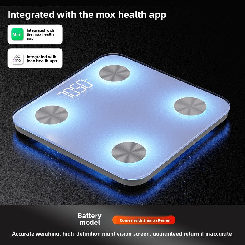 Báscula Inteligente de Grasa Corporal con Bluetooth y App | 4 Sensores | 180kg