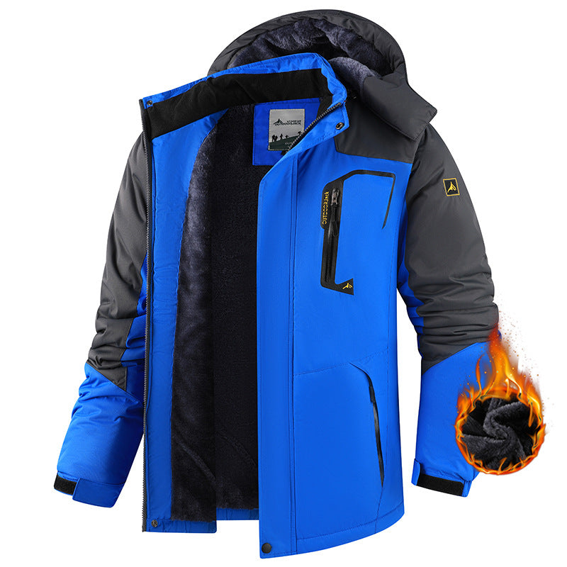 Winter Thermal Jacket | Waterproof 3000mm | Coral Fleece Lined | Men | M-6XL | 9 Colors