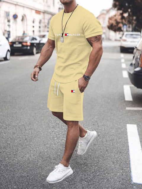 Conjunto Deportivo Hombre Estampado 3D Camiseta + Shorts 12 Colores S-XXL | Men's 3D Print Sports Outfit T-Shirt & Shorts Set