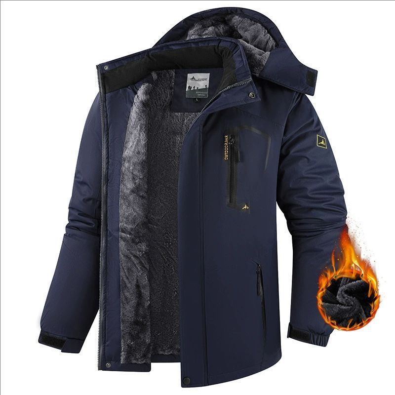 Winter Thermal Jacket | Waterproof 3000mm | Coral Fleece Lined | Men | M-6XL | 9 Colors
