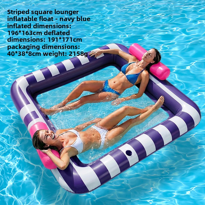 Inflatable Pool Float Bed with Cup Holder | Double | 14 Styles