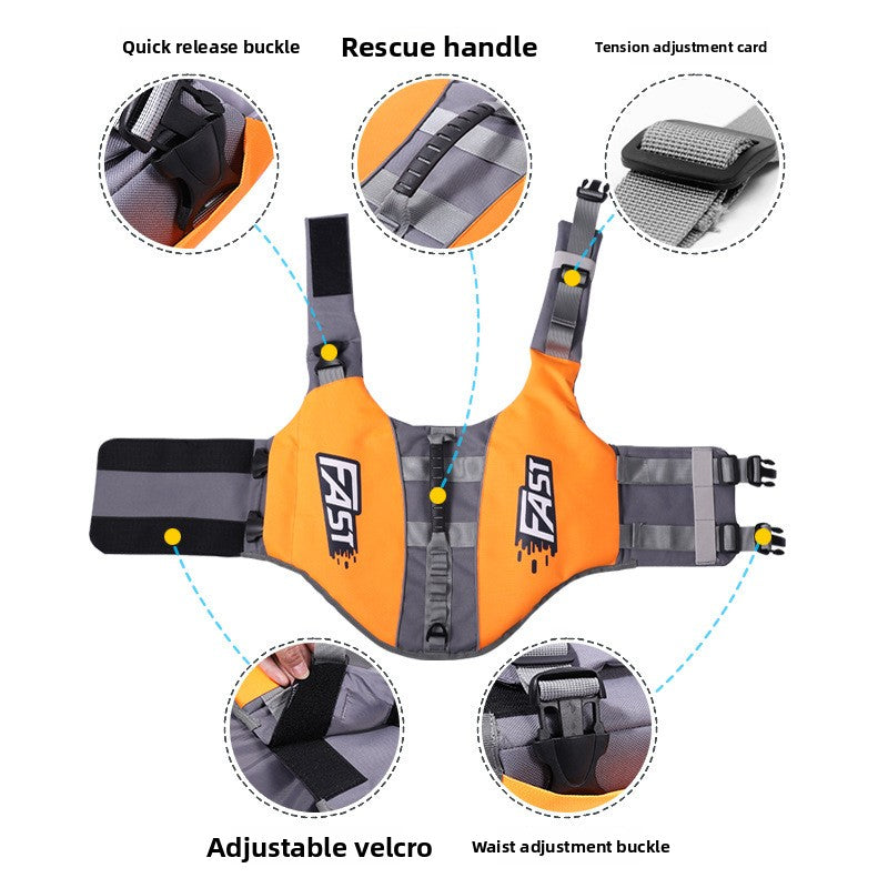 Dog Life Jacket | Buoyancy Safety Vest for Swimming | S-XL