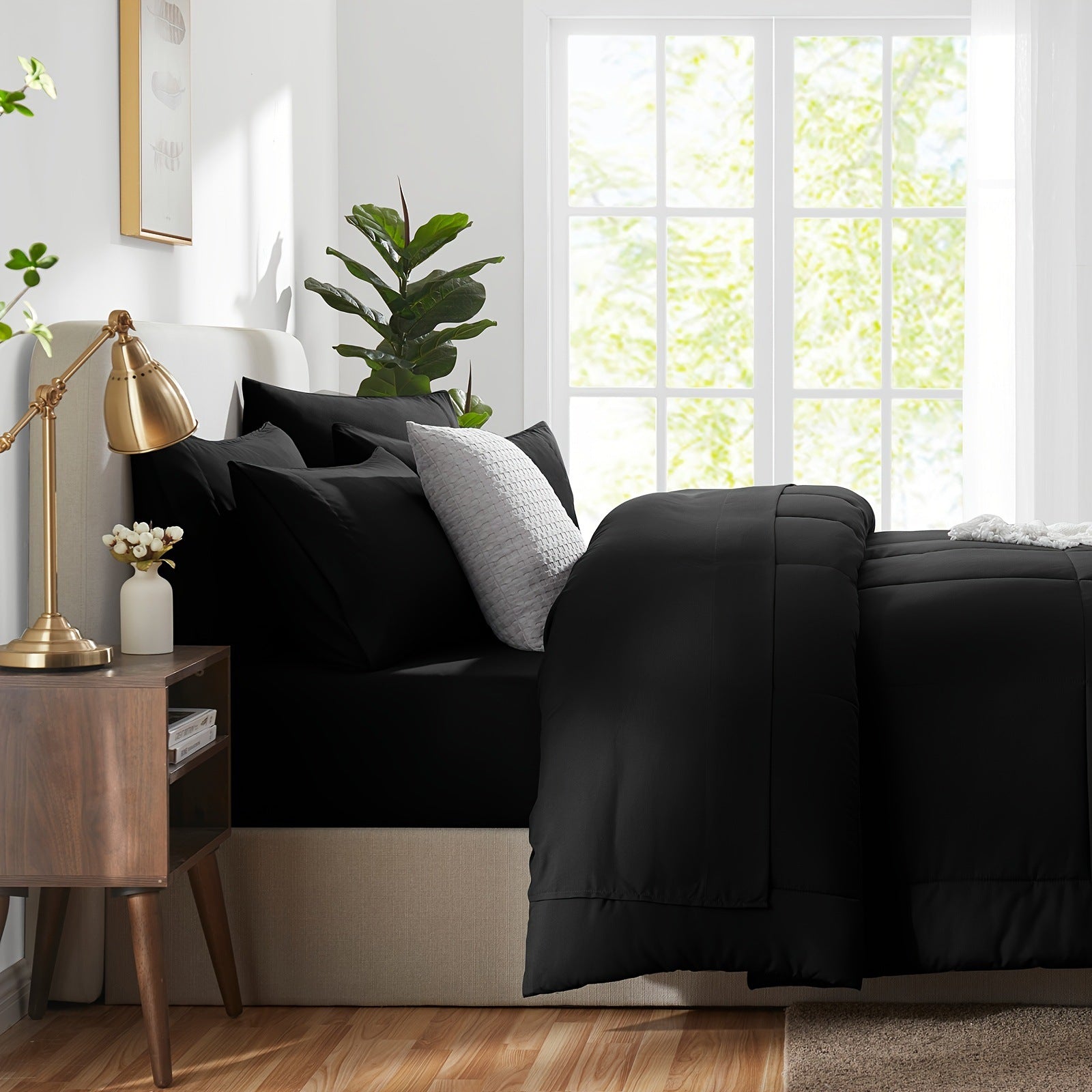 ALTSON Juego de Ropa de Cama 7 Piezas — Full, Queen y King | 8 Colores